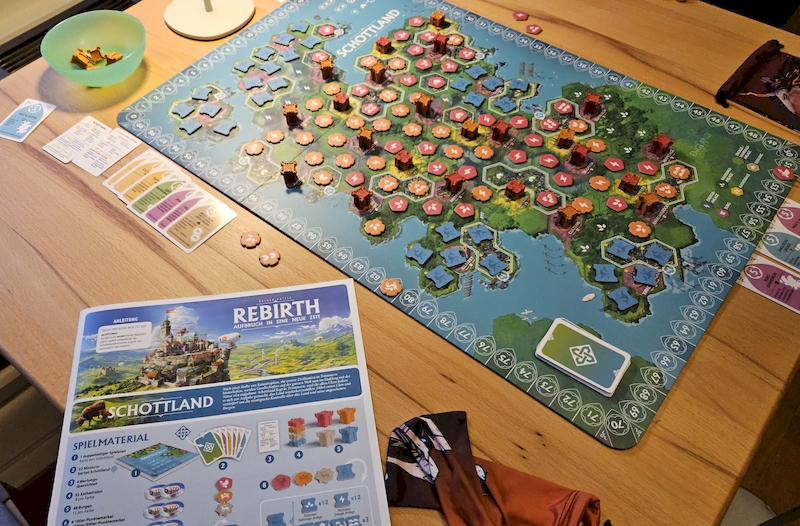 Brettspielsituation von Rebirth
